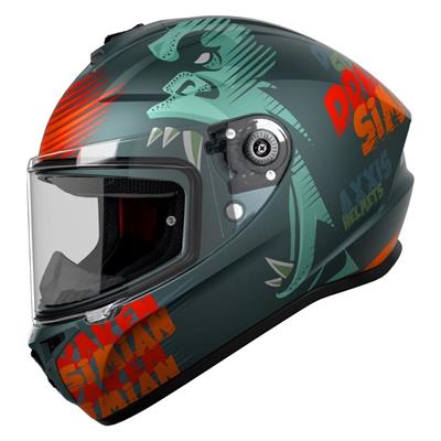 Axxis Draken S Simian B6 Mat Green Full Face Motosiklet Kaskı