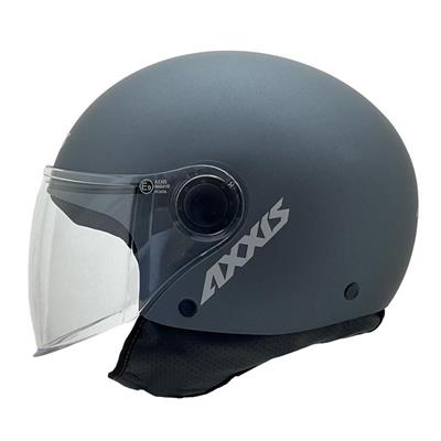 Axxis Square S Solid A2 Matt Titanium Yazlık Motosiklet Kaskı