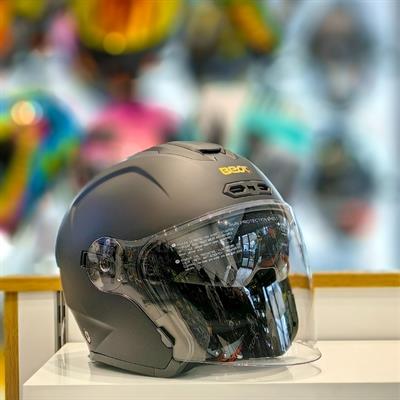 Beon B-203 Çenesiz Vizörlü Yazlık Kask FY01 Mat Siyah