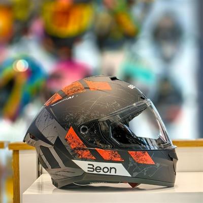 Beon B-507 Full Face Motosiklet Kaskı FF03 Siyah/Kırmızı/Gri