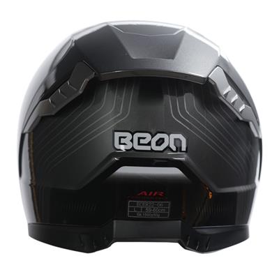 Beon B-507 Full Face Motosiklet Kaskı FF01 Gri/Siyah