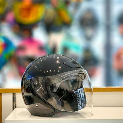 Beon B210 Çenesiz Vizörlü Yazlık Kask Siyah