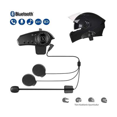 BT35 İnterkom Seti Siyah (Su Geçirmez Bluetooth Kulaklık)