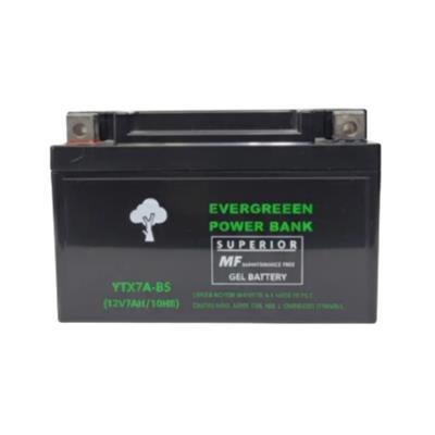 Evergreen YTX7A-BS Akü - Scooter (150*87*94)