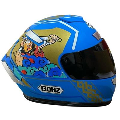 Gear5 Dekor Mini Kask Mavi Grafik KD3