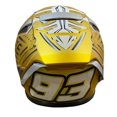 Gear5 Dekor Mini Kask Sarı Grafik KD5