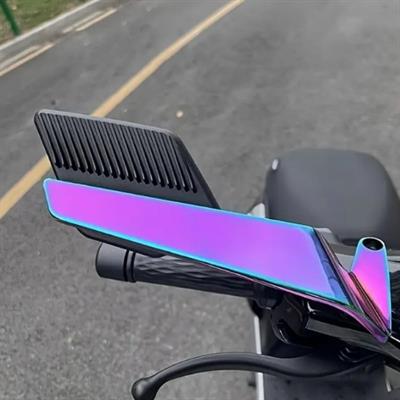 Gear5 Motosiklet Katlanır Gidon Kanat Ayna Delüx Model 6 İridyum
