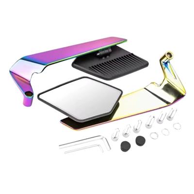 Gear5 Motosiklet Katlanır Gidon Kanat Ayna Delüx Model 6 İridyum