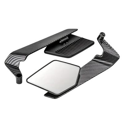 Gear5 Motosiklet Katlanır Gidon Kanat Ayna Delüx Model 4 Karbon