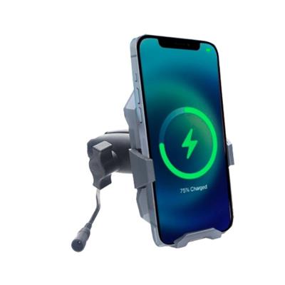 Gear5 Motosiklet Telefon Tutucu Titanyum Malzeme NFC Şarj Özellikli Delüx G2