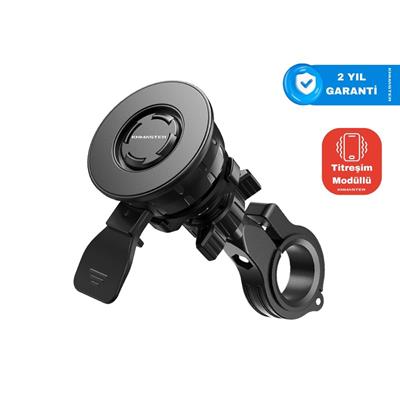 KNMASTER TT-700 Titreşim Önleyicili Motosiklet Telefon Tutucu Gidon Bağlantılı