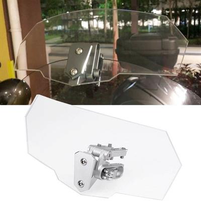 KNMASTER WD200 Motosiklet Ön Cam Uzatma (Deflektör) Şeffaf