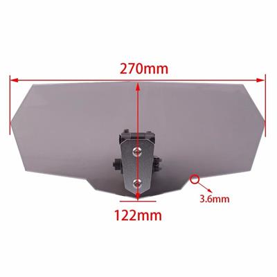 KNMASTER WD200 Motosiklet Ön Cam Uzatma (Deflektör) Şeffaf