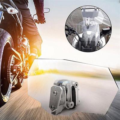 KNMASTER WD200 Motosiklet Ön Cam Uzatma (Deflektör) Şeffaf