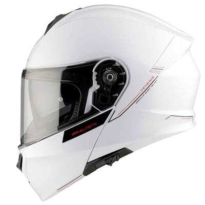 MT Genesis FU935SV Solid A0 Beyaz Çene Açılır Motosiklet Kaskı