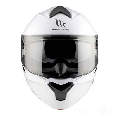 MT Genesis FU935SV Solid A0 Beyaz Çene Açılır Motosiklet Kaskı