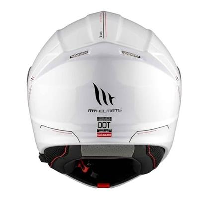 MT Genesis FU935SV Solid A0 Beyaz Çene Açılır Motosiklet Kaskı