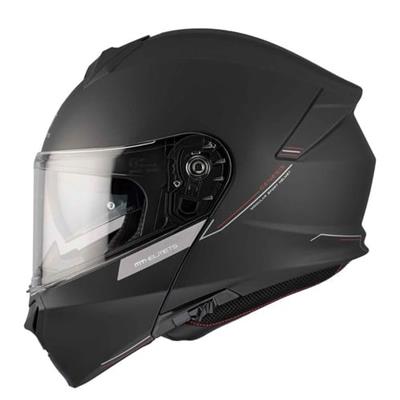 MT Genesis FU935SV Solid A0 Mat Siyah Çene Açılır Motosiklet Kaskı