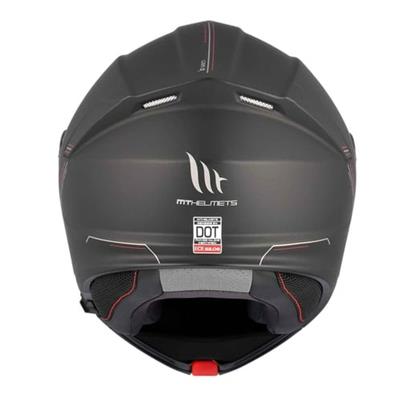 MT Genesis FU935SV Solid A0 Mat Siyah Çene Açılır Motosiklet Kaskı