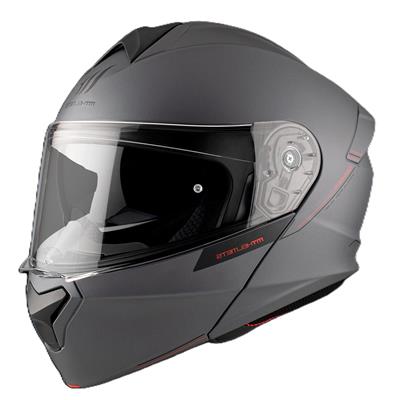 MT Genesis FU935SV Solid A2 Matt Titanium Çene Açılır Motosiklet Kaskı