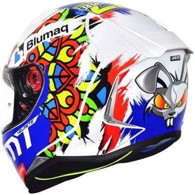 MT Revenge 2 Mavi Beyaz Full Face Motosiklet Kaskı - XL