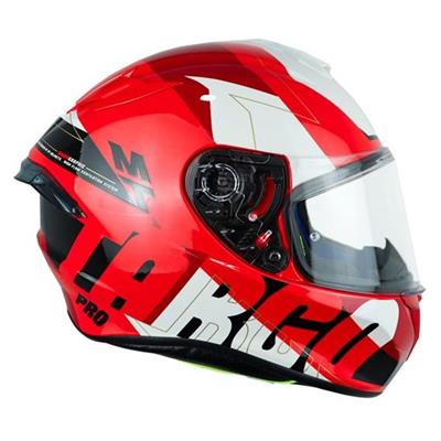 MT Targo Pro Biger C5 Mat Pearl Red Full Face Motosiklet Kaskı - (XL Beden)
