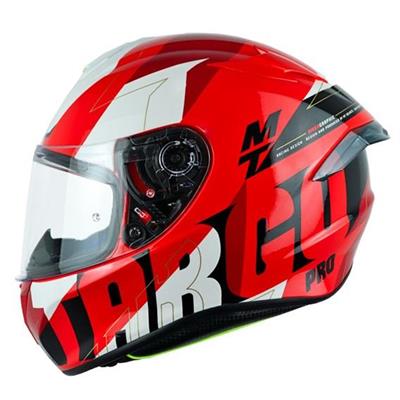 MT Targo Pro Biger C5 Mat Pearl Red Full Face Motosiklet Kaskı - (XL Beden)