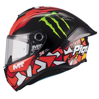 MT Targo S FF106B Piqueras B5 Parlak Full Face Motosiklet Kaskı
