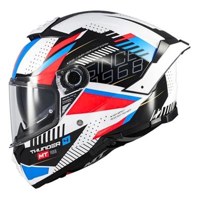 MT Thunder 4 SV FF118SV Luminence A7 Parlak Mavi Full Face Motosiklet Kaskı