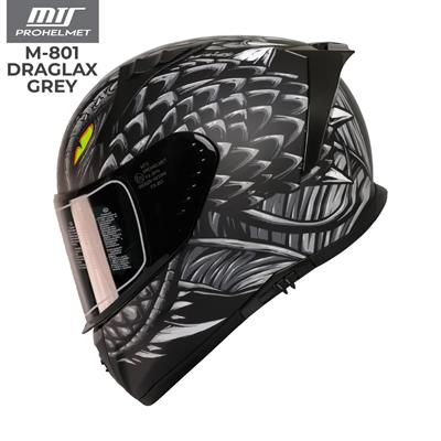 MTS 801 Draglax Grey Full Face Motosiklet Kaskı