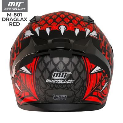MTS 801 Draglax Red Full Face Motosiklet Kaskı