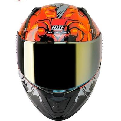 MTS 801 Lizzard Orange Full Face Motosiklet Kaskı