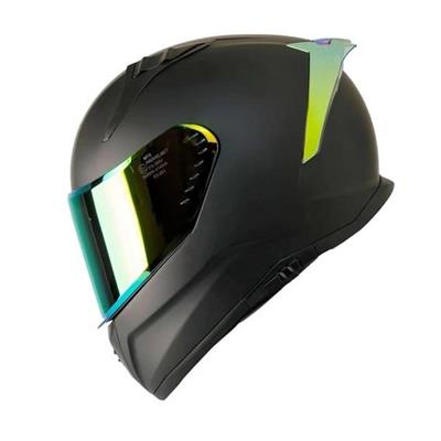 MTS 801 Mat Black/Gold Full Face Motosiklet Kaskı