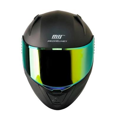 MTS 801 Mat Black/Gold Full Face Motosiklet Kaskı