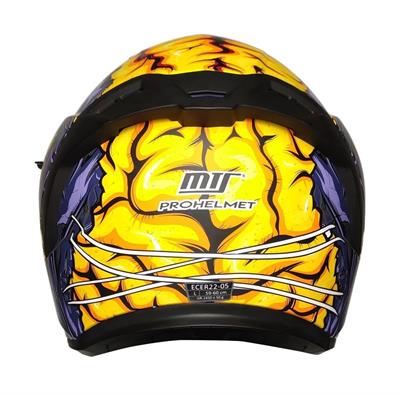 MTS 801 Zombie Orange Full Face Motosiklet Kaskı