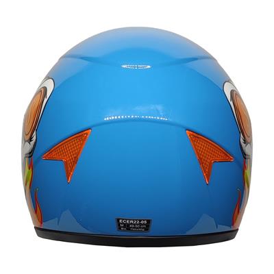 MTS Full Face Motosiklet Çocuk Kaskı K2 Skull Blue