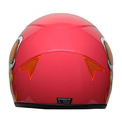 MTS Full Face Motosiklet Çocuk Kaskı K7 Skull Pink
