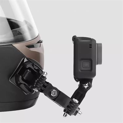 MTS Kask Telefon Ve Aksiyon Kamera Tutucu Siyah (Ayarlanabilir Model,Yapıştırmalı)
