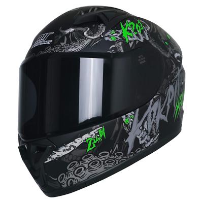 MTS M-201 Full Face Motosiklet Çocuk Kaskı M1 Black