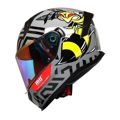 MTS M910 Bee Full Face Motosiklet Kaskı Parlak