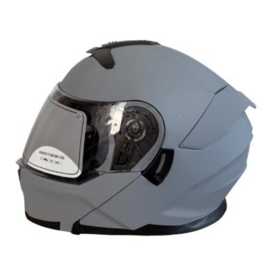 MX 962 Çene Açılır Motosiklet Kaskı MX1 Mat Gri