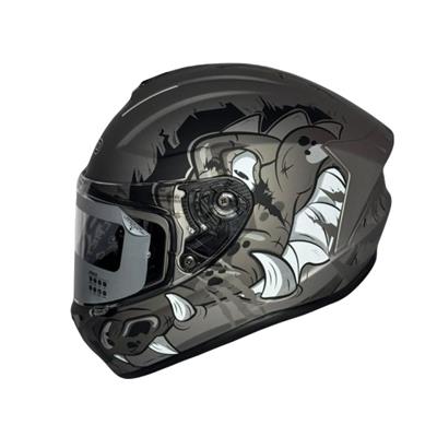 NRO Full Face Motosiklet Kaskı Nardo Grey Croco X2