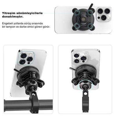 Nukrotech Fastfix FX2-154 Titreşim Modüllü Telefon Tutucu