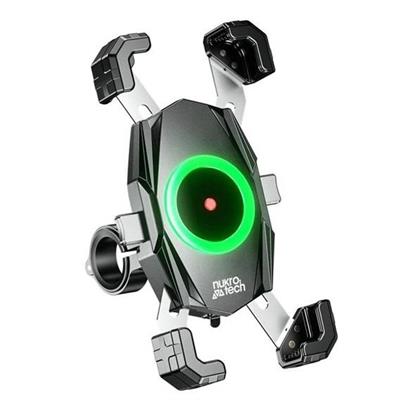 Nukrotech M22 Plus Wireles Şarjlı Ve Type C Telefon Tutucu Gidon Ve Ayna Bağlantılı