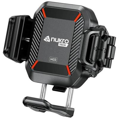 Nukrotech M33 Titreşim Modüllü Telefon Tutucu Gidon Bağlantılı