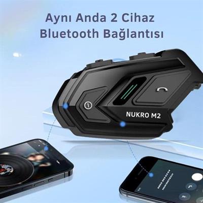 Nukrotech Nukro M2 Bluetooth İnterkom Seti Mavi