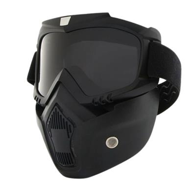 Prosev Motosiklet Kask Maskesi ve Gözlüğü MKM Siyah