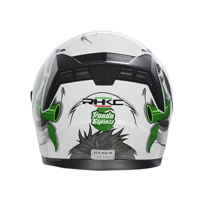 RHKC 528 Çenesiz Vizörlü Yazlık Kask Panda