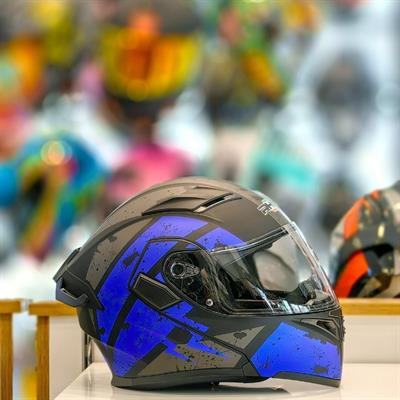 RHKC 902 Çene Açılır Vizörlü Kask Siyah Mavi