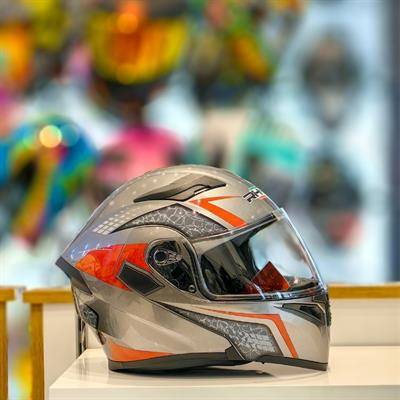 RHKC 902 Çene Açılır Vizörlü Kask Titanyum Gri